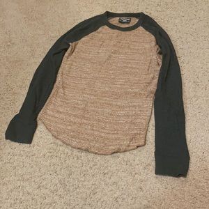Express XS Pre-loved waffle knit long sleeve shirt